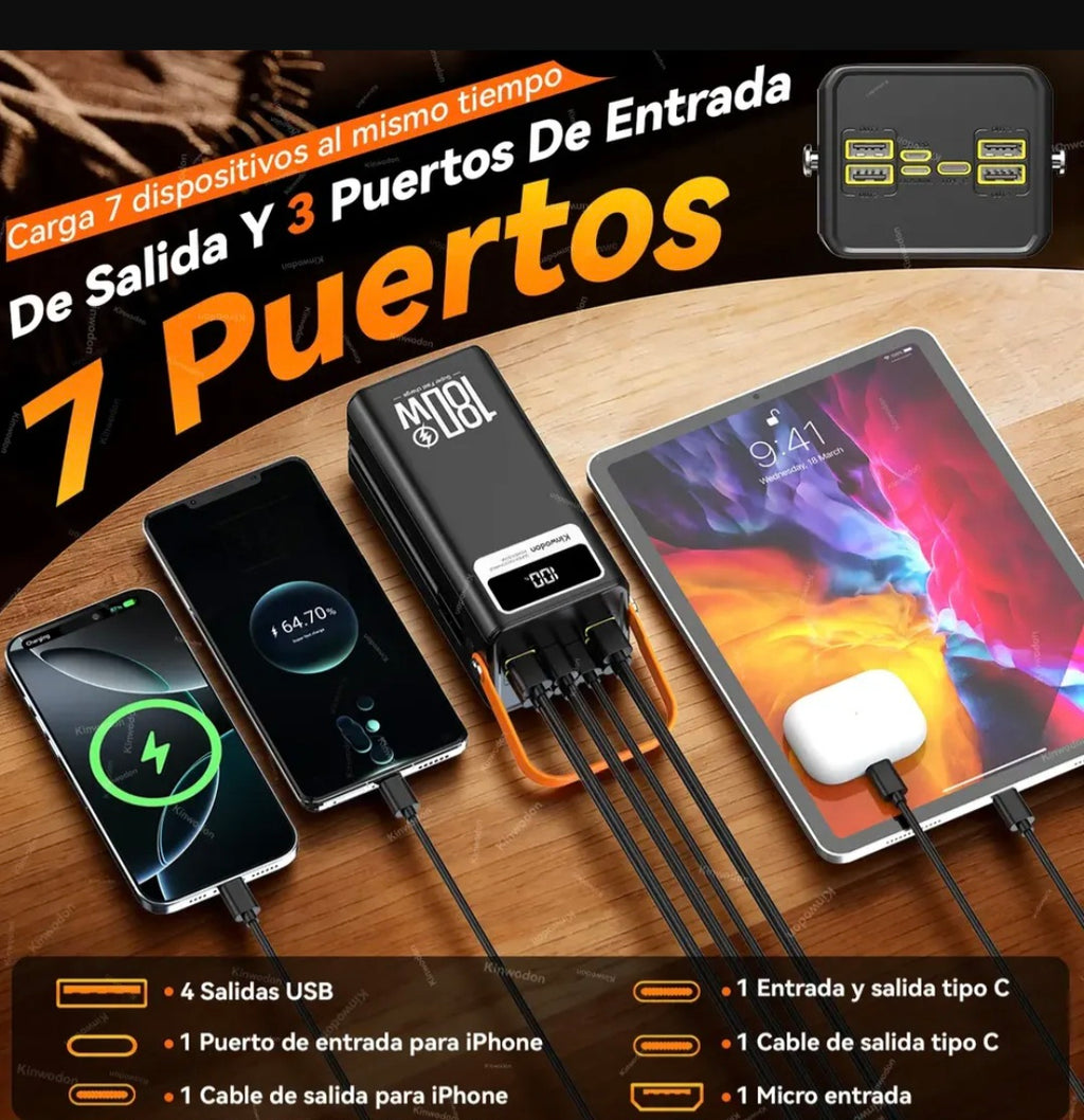 Power Bank 80000mah Batería Portátil