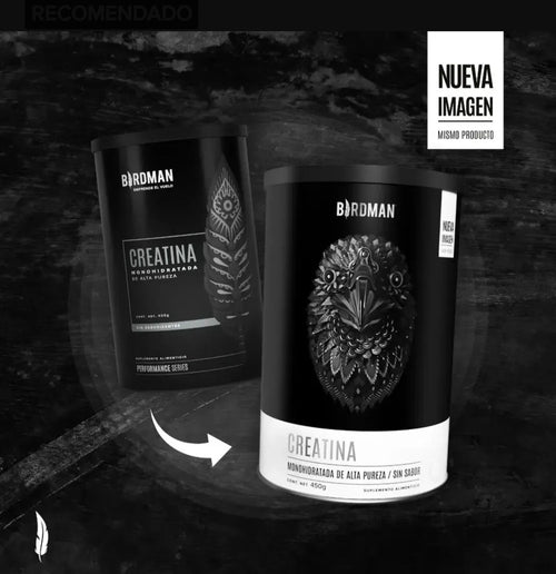 Birdman Creatina Monohidratada En Polvo de Alta Pureza | 90 servicios | 450g | Sabor Natural